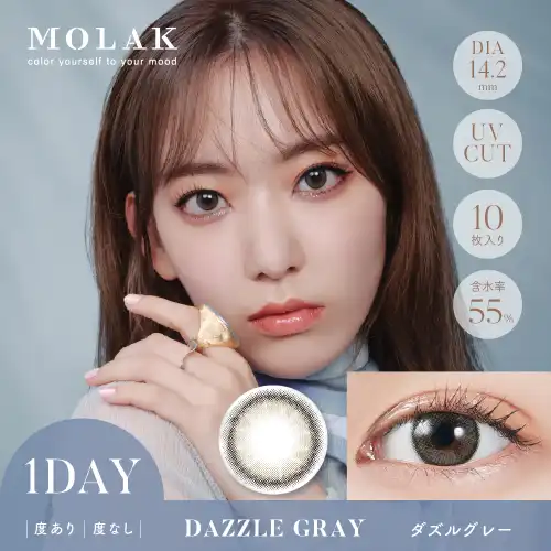 ダズルグレー Dazzle Gray MOLAK 1day 10P